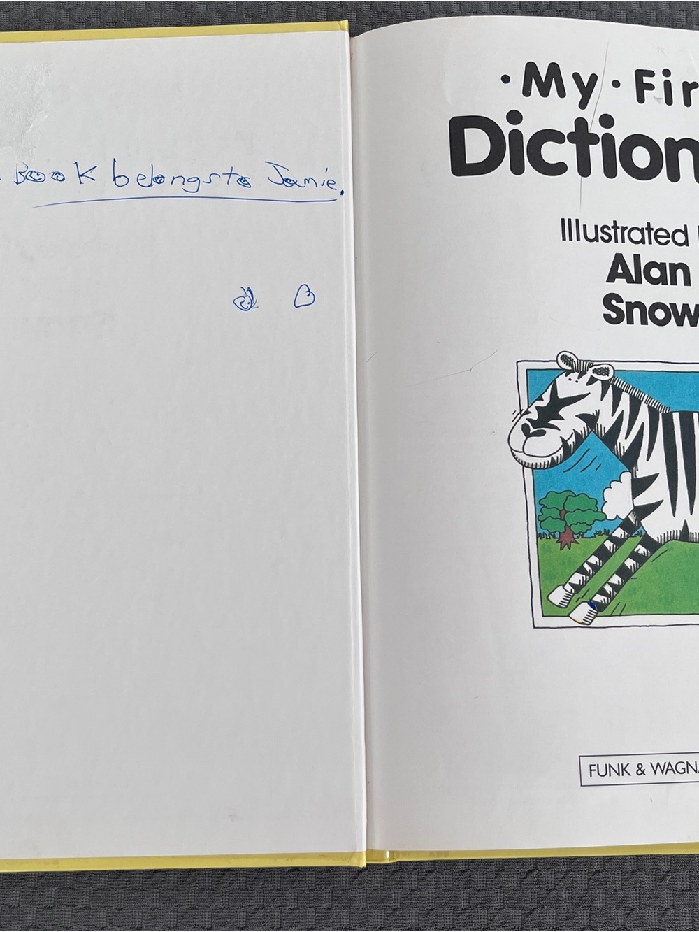 Vintage My First Dictionary Funk & Wagnalls Edition Alan Snow Hardcover - Picture 4 of 7